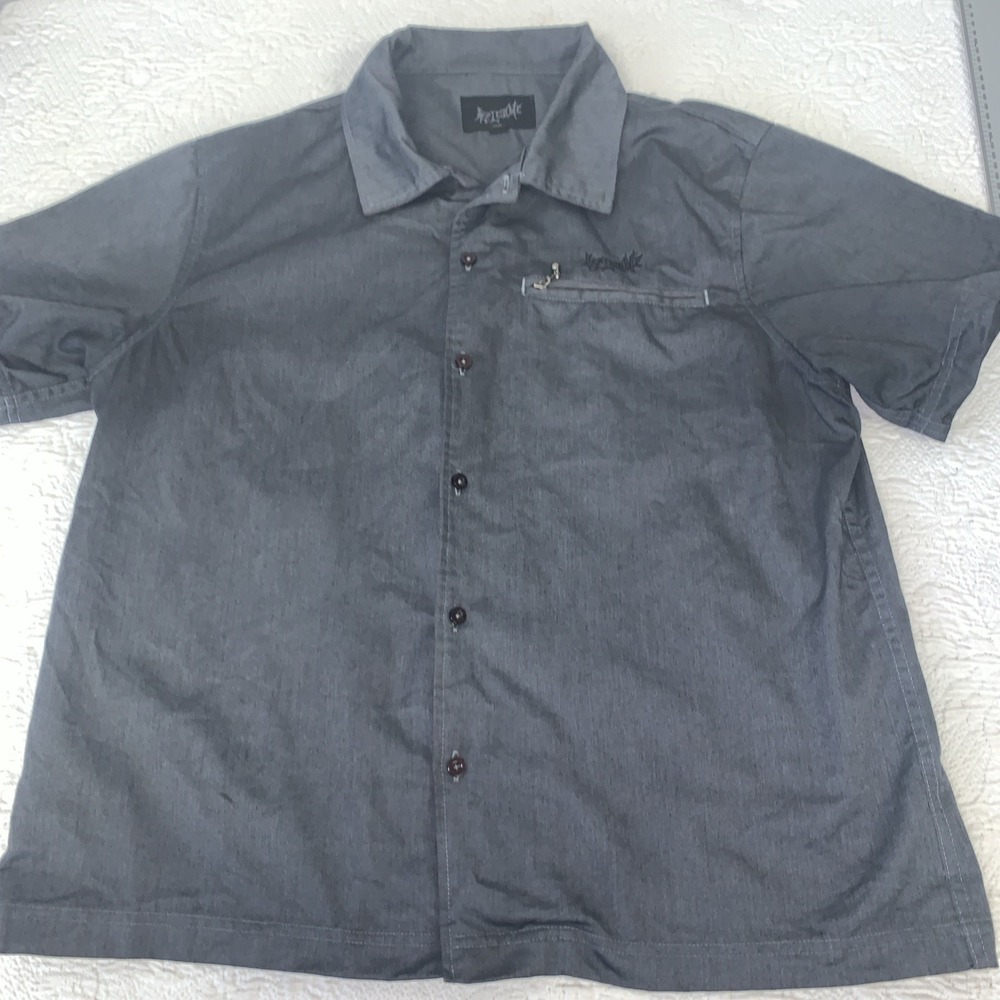 Welcome‎ Skateboards Barb Scorpion Embroidered Button Up Shirt Medium